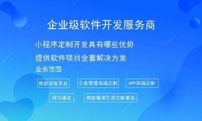 小程序定制开发具有哪些优势