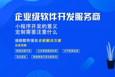 小程序开发的意义 定制需要注意什么