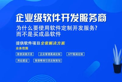 为什么要使用软件定制开发服务?而不是买成品软件