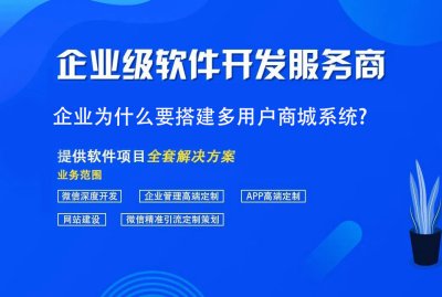 企业为什么要搭建多用户商城系统?