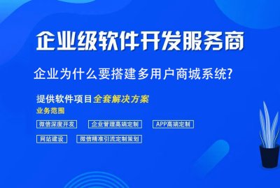 企业为什么要搭建多用户商城系统?